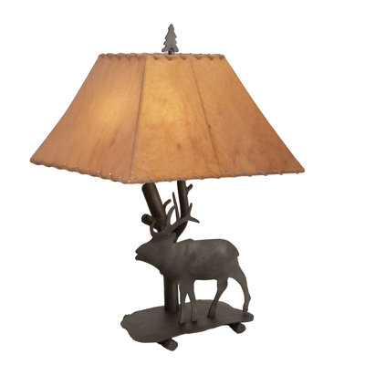 Partners Steel Partners Timber Ridge Partners Antlers Table Lamp, Brass